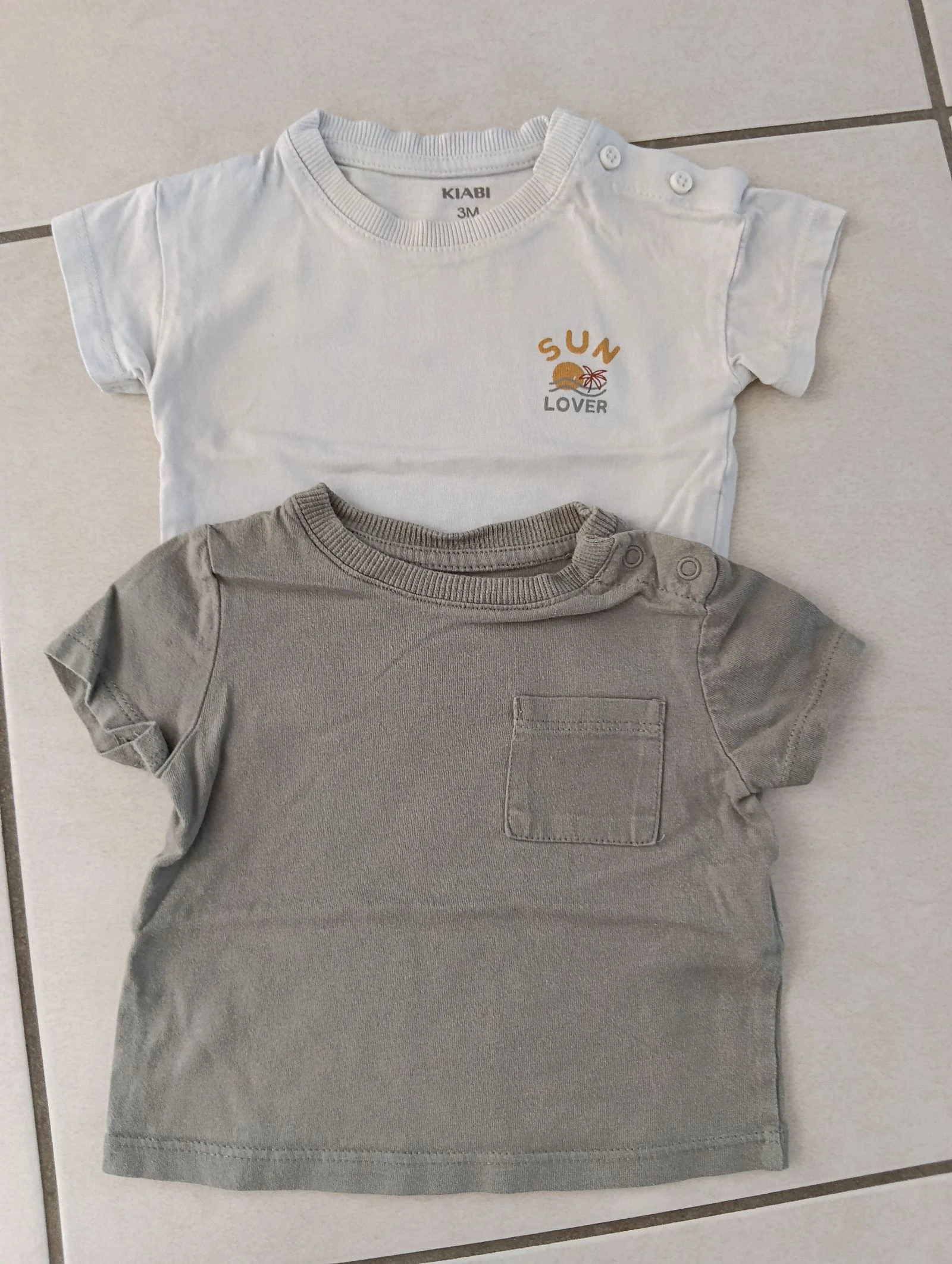 Lot de 2 tee-shirts Kiabi 3 MOIS 